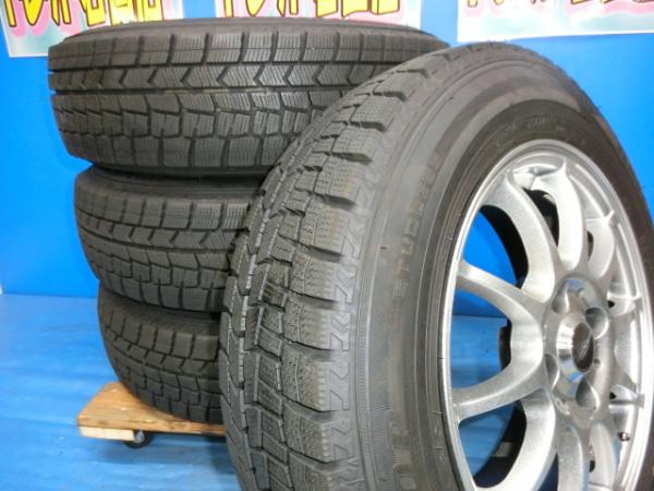 送料無料 中古 スタッドレス ダンロップ ウィンターマックス WM02 165/70R14 81Q ホイール付 4本 ヴィッツ ポルテ スペイド スイフト ブーン マーチ 21,754円