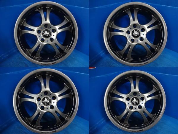 送料無料 中古アルミホイール 4本 深リム ウェッズ Kranze クレンツェ ケルベロス 17-7.0J IS53 5H PCD 114.3 スタッドレス用 エスティマ オーリス CX-5