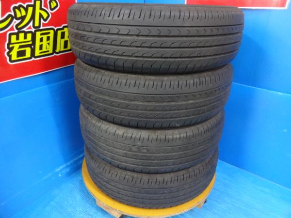 送料無料 中古 夏タイヤ 4本 YOKOHAMA ヨコハマ ブルーアースRV RV03CK 165/65R14 79S 2022年製 タンク ルーミー トール ジャスティ ミラージュ ブーン パッソ