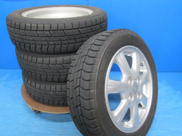送料無料 中古 スタッドレス トーヨー ウィンタートランパスTX 155/65R14 75Q ホイール 4本 ウェイク エッセ ソニカ タント ミラ ムーヴ ミライース ムーブラテ