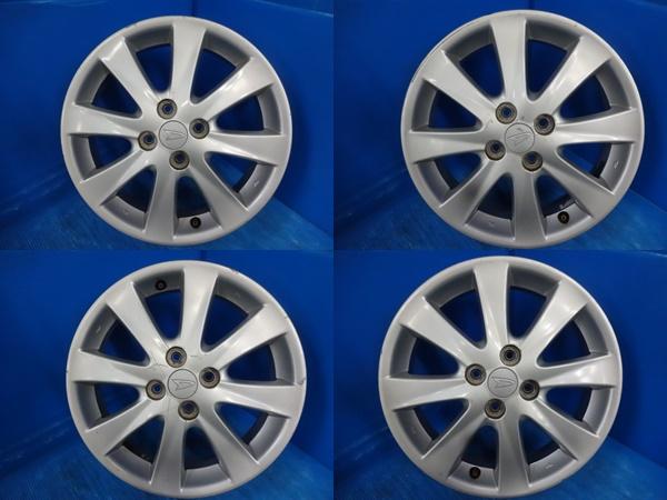 送料無料 中古品 DAIHATSU ダイハツ 純正アルミホイール 4本 16-4.5J IS45 4H PCD 100 スタッドレス用 インチアップ イメチェン キャスト ムーヴ コペン 15,048円