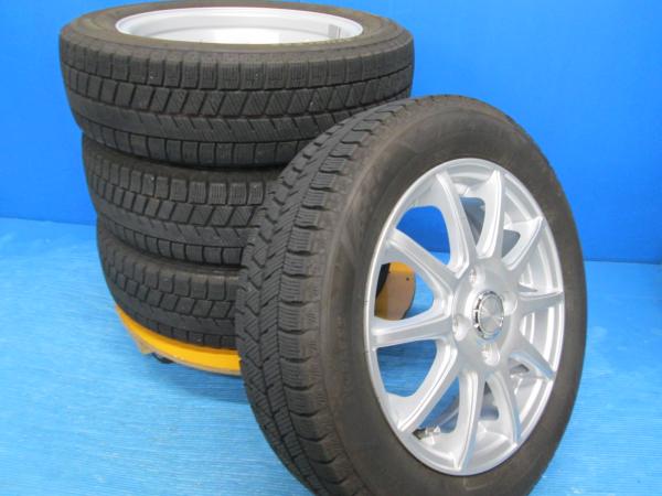 送料無料 中古 スタッドレス ブリヂストン ブリザック VRX3 155/65R14 75Q ホイール 4本 N-BOX タント ウェイク ワゴンR スペーシア ミラ ムーヴ アルト ルクラ|タイヤショップトレッド