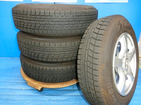 送料無料 中古 スタッドレス ヨコハマタイヤ アイスガード iG60 155/80R13 79Q ホイール 4本 カローラバン スプリンターバン ヴィッツ プラッツ リベロカーゴ
