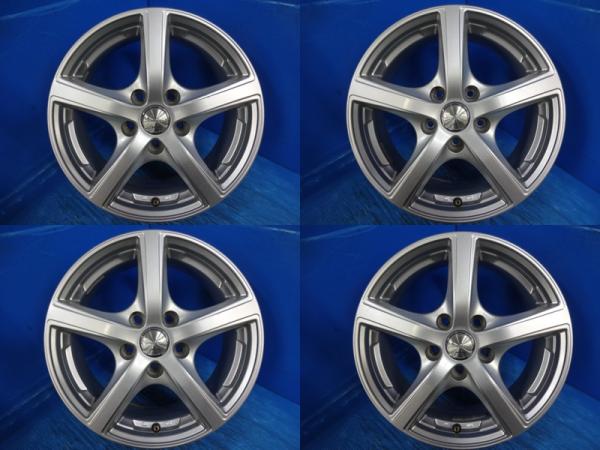 送料無料 中古アルミホイール 4本 Euro speedユーロスピード 16-6.5J IS45 5H PCD114.3 スタッドレス用 MAZDA3セダン ステップワゴン デュアリス ジューク MPV