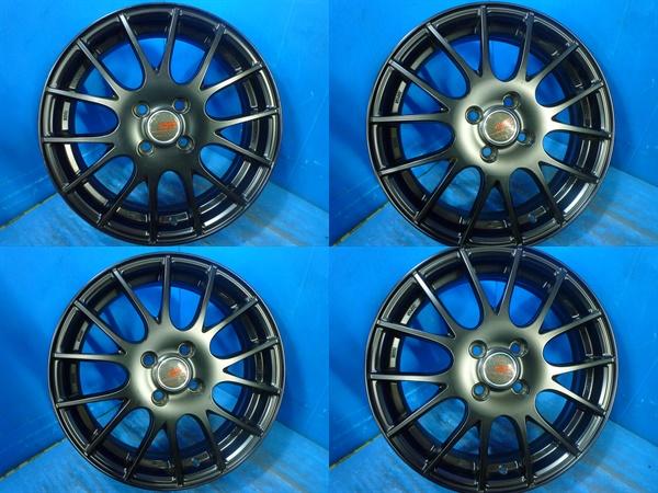 送料無料 展示品 軽量 アルミホイール ４本 エンケイ 共豊コーポレーション CD M1 マッドブラック 16-5.0+45 4H100 軽自動車用 インチアップ
