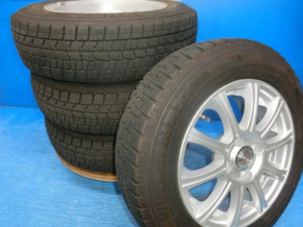 送料無料 中古 スタッドレス ダンロップ ウィンターマックス WM02 165/70R14 81Q ホイール 4本 アクア スペイド パッソ ポルテ ヴィッツ スイフト マーチ ブーン