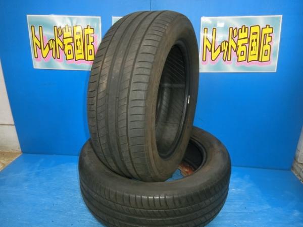 送料無料 中古 ミシュラン プライマシー3 225/55R18 98V 2本 LBX エクストレイル エルグランド ZR-V XV フォレスター RVR アウトランダー エクリプスクロス A6