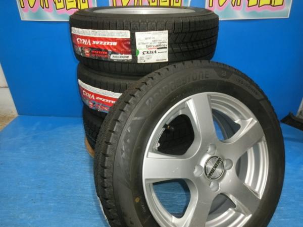 送料無料 未使用 スタッドレス 倉庫管理品 ブリヂストン ブリザック VRX3 185/60R15 84Q ホイール 4本 シエンタ ヴィッツ グレイス スイフト カローラアクシオ