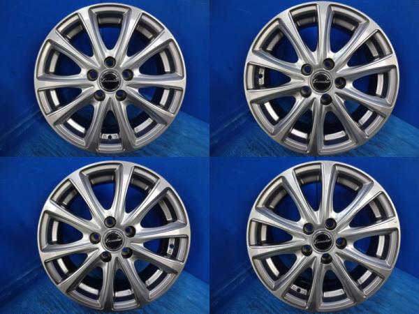 送料無料 中古アルミホイール 4本 Exceederエクシーダー 15-6.0J IS43 5H PCD100 スタッドレス用 イメチェン カローラツーリング ウィッシュ プリウス｜タイヤショップトレッド