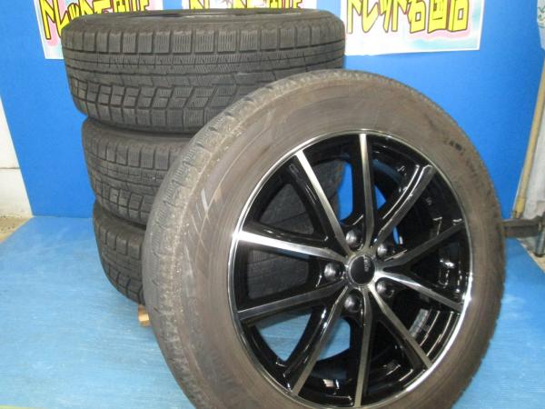 送料無料 中古 スタッドレス ヨコハマ アイスガード iG60 215/60R17 96Q ホイール 4本 C-HR ラッシュ CR-V エルグランド クロスロード エリシオン