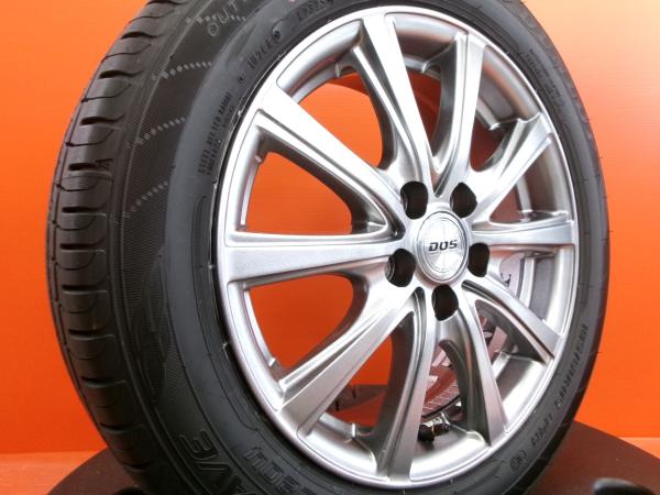 シエンタ 170系 夏タイヤ 中古 DOS 15インチ 5H-100 新品 ダンロップ EC204 185/60R15 2024年製 4本セット NCP175G NHP170G NSP170G NSP172G サマータイヤ|タイヤショップトレッド