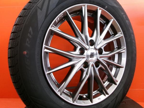 アルファード デリカD5 冬タイヤ 新品 ピレリ ICE ZERO 225/60R17 2024年製 中古 SEIN 17インチ 4本セット ヴェルファイア アウトランダー スタッドレス