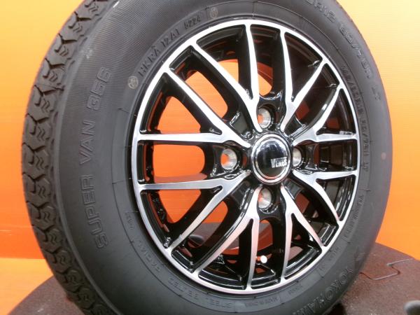 ハイゼット 夏タイヤ VENES 12インチ ヨコハマ SUPER VAN 356 145/80R12 80/78N 2024年製 新品 4本セット エブリイ 軽トラ 軽バン｜タイヤショップトレッド