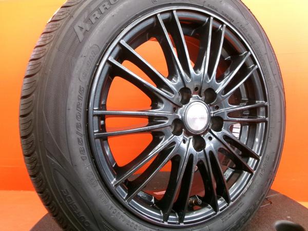 シエンタ 170系 夏タイヤ 中古 VELVA 15インチ 5H-100 新品 AS HP01 185/60R15 2025年製 4本セット サマータイヤ