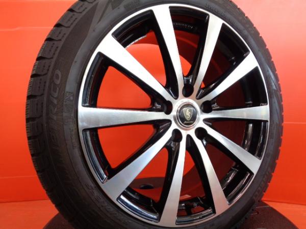 カムリ GS 冬タイヤ ピレリ アイスアシンメトリコ 235/45R18 2019年製 BL10 18インチ 中古 4本セット マークX レクサス ES スタッドレス