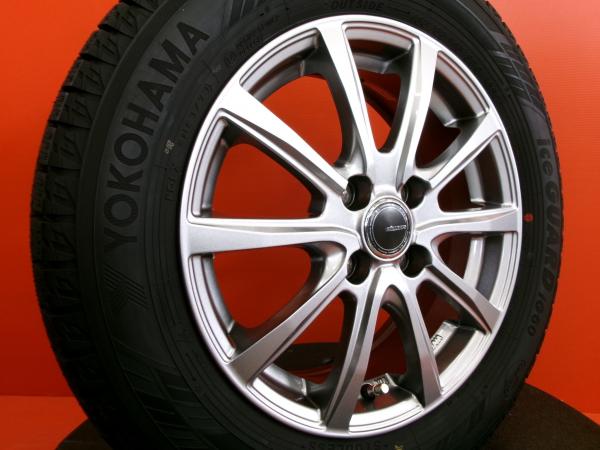 アクア K10 MAZDA2 冬タイヤ ヨコハマ アイスガード iG60 185/65R15 2023年製 ミルアス 15インチ 中古 4本セット デミオ DJ系 ノート E12 マツダ2 スタッドレス
