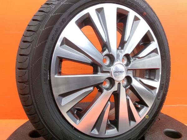 デイズ 夏タイヤ 中古 日産 デイズルークス純正 AUTECH 15インチ 新品 ダンロップ EC204 165/55R15 2024年製 4本セット ルークス オーテック 軽自動車 サクラ｜タイヤショップトレッド