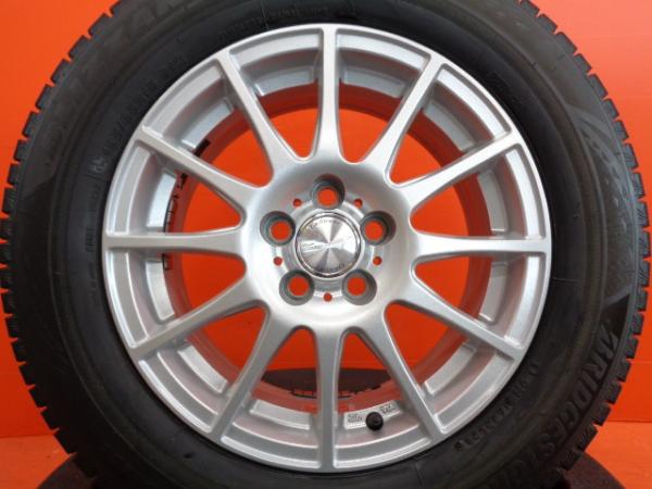 カローラスポーツ 冬タイヤ ブリヂストン ブリザック VRX3 195/65R15 2021年製 Tirado 15インチ 5H-100 中古 4本セット プリウス カローラツーリング スタッドレス|タイヤショップトレッド