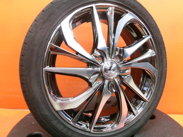 軽自動車 夏タイヤ Weds レオニス TE 16インチ ブリヂストン NEXTRY 165/50R16 2021年製 中古 4本セット タント N-BOX スペーシア サマータイヤ