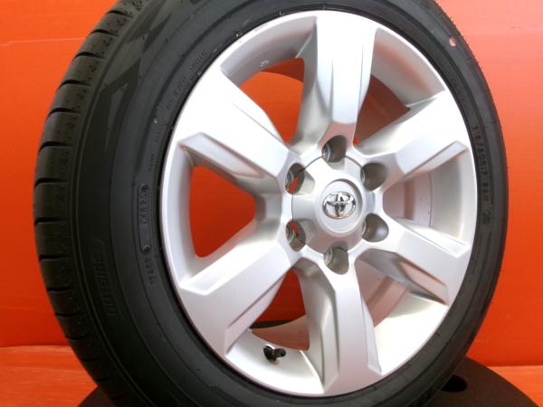 中古 トヨタ ランドクルーザープラド純正 17インチ 6H-139.7 新品 ダンロップ エナセーブ RV505 215/60R17 2024年製 4本セット ハイエース チューナーサイズ|タイヤショップトレッド