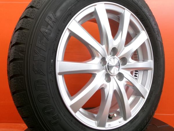 ライズ ロッキー 冬タイヤ グッドイヤー ICENAVI7 195/65R16 2022年製 ravrion 16インチ 5H-100 中古 4本セット スタッドレス ハイブリッド HV A200 A201 A210｜タイヤショップトレッド