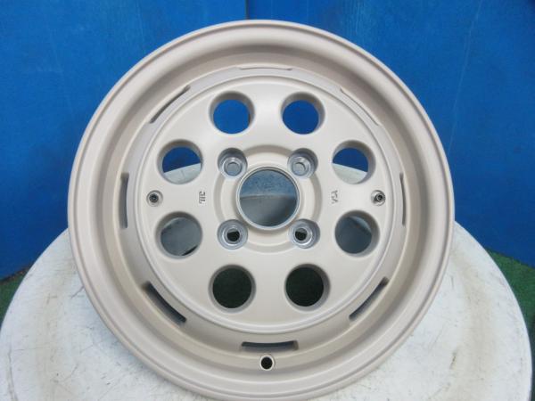 4本 新品 アルミホイール MID DOD ウシャリントバリ 14インチ 4.5J +45 100 4H セミグロスサンドベージュ 軽自動車 N-BOX ワゴンR 伏