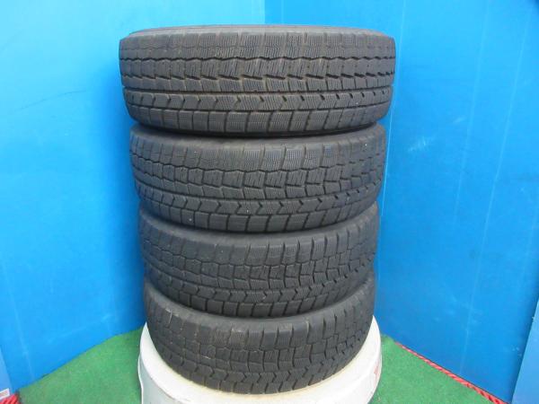 4本 バリ山!! 2022年製 中古 スタッドレス タイヤ ダンロップ WINTERMAXX WM02 185/65R15 88Q シエンタ ノート フリード デミオ 等