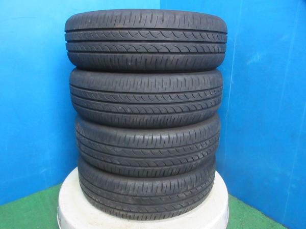 4本 2021-2023年製 中古 夏 サマータイヤ ヨコハマ BluEarth 155/65R13 73S 軽自動車 モコ ワゴンR ルークス ライフなどに 伏