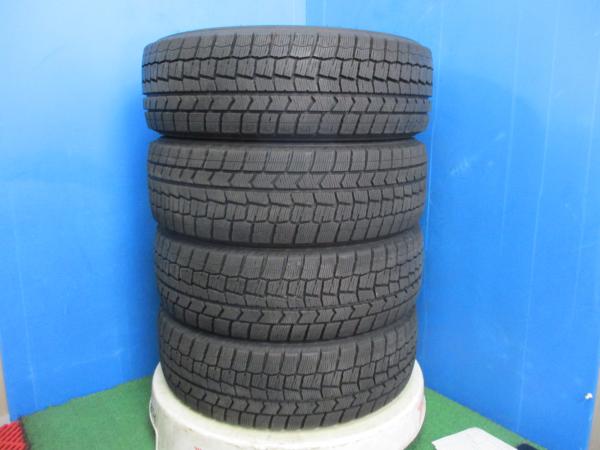 4本 バリ山!! 2022年製 中古 スタッドレス タイヤ ダンロップ WINTERMAXX WM02 185/65R15 88Q シエンタ ノート フリード デミオ 等