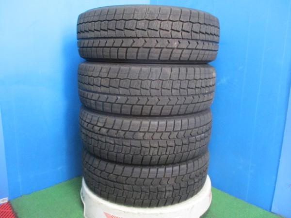 4本 2022年製 中古 スタッドレス タイヤ ダンロップ WINTERMAXX WM02 195/65R15 91Q ノア ヴォクシー プリウス セレナ