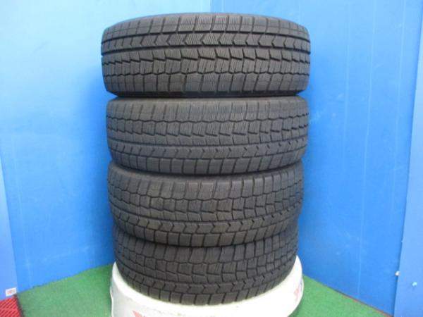 4本 2021年製 中古 スタッドレス タイヤ ダンロップ WINTERMAXX WM02 195/65R15 91Q ノア ヴォクシー プリウス セレナ