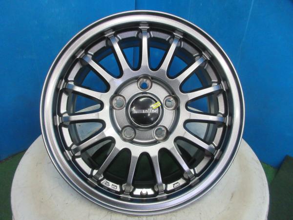 4本 未使用品!! Humanline HF-15 アルミホイール 15インチ 6J +48 114.3 5H e-NV200 セレナ ノア ヴォクシー 伏