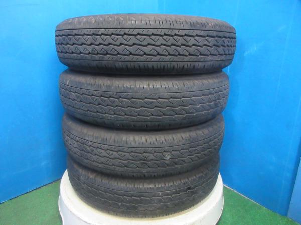 4本 2023-2024年製 中古 夏 サマータイヤ ブリヂストン V600 155/80R14 88/86N LT サクシードバン プロボックスバンなど 伏｜タイヤショップトレッド