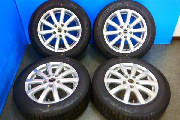 【ステップワゴン】DUNLOP ENASAVE RV505【205/60R16 96H】シルバーアルミ【16インチ 6.5J+38】90ノア 90ヴォクシー RP8 プリウスα等