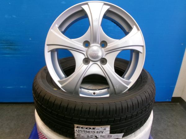 トヨタ M500系 パッソセッテ 4本 15インチ 4H 4穴 PCD 100 新品 ヨコハマ 185/55R15 低燃費タイヤ 夏用タイヤ 夏タイヤ 夏タイヤセット ラジアル 低燃費 国産 ノーマル エコタイヤ