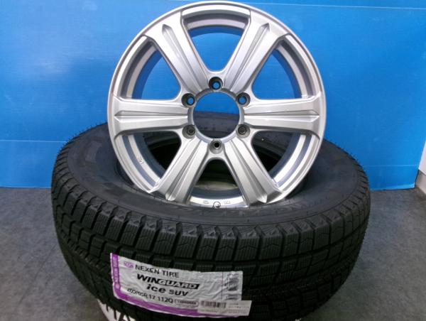 トヨタ 120系 210系 ハイラックスサーフ 4本 17インチ 6H 6穴 PCD 139.7 25年製 新品 265/65R17 スノータイヤ スタッドレスタイヤ 冬用タイヤ 冬タイヤ 冬タイヤセット スノー スタッドレス 冬用 冬 タイヤ ホイール ランクルプラド プラド 265/60R18 のインチダウン