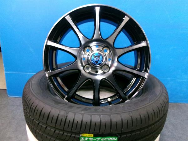 日産 Z12系 キューブ マイクラC+C 4本 黒 15インチ 4穴 PCD 100 新品 ダンロップ 175/65R15 低燃費タイヤ 夏用タイヤ 夏タイヤ 低燃費 夏用 夏 タイヤ ホイール ブラック エコタイヤ ノーマル サマータイヤ 195/55R16 からのインチダウン 純正 からのドレスアップ 42,180円