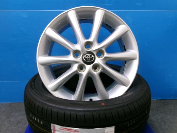 4本 トヨタ 20系 50系 エスティマ純正 アエラス 17インチ 5H 5穴 PCD 114.3 25年製 新品 215/55R17 ノーマルタイヤ 夏用タイヤ 夏タイヤ 夏タイヤセット ラジアル ノーマル 夏用 夏 タイヤ ホイール 純正アルミ 205/65R16 のインチアップ 225/50R18 のインチダウン 2026年製｜タイヤショップトレッド