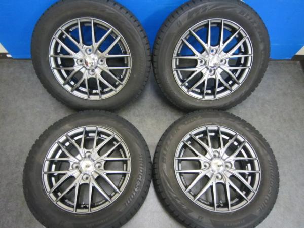 【ハスラー･デリカミニ】深溝 BRIDGESTONE BLIZZAK VRX2【165/65R14 79Q】新品アルミ【14インチ 4.5J +45】キャスト ソリオ Kei