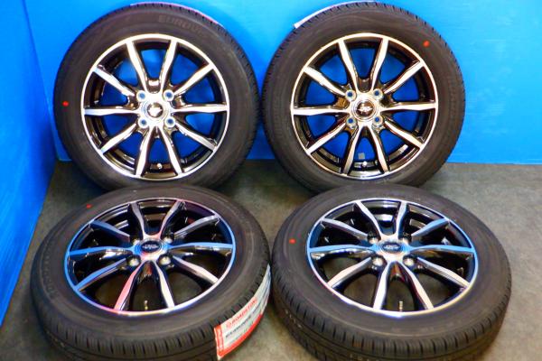 【軽カー】2025年製 新品タイヤ【155/65R14 75T】新品アルミ ワゴンR スペーシア ムーブ ミライース デイズ ルークス タント N-BOX 等