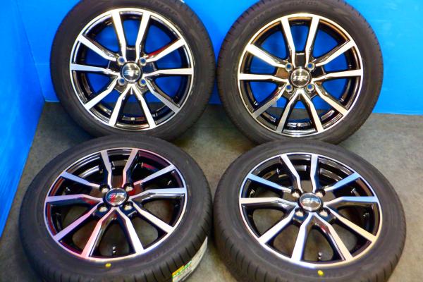 【軽カー】新品 DUNLOP ENASAVE RV505【165/55R15 75V】美品アルミ【15インチ4.5J +45】N-BOX タント ワゴンR ムーヴ スペーシア 等に