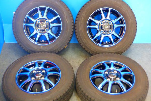 【軽バン･軽トラ】深溝 2025年製 DUNLOP WINTERMAXX SV01【145R12 6PR】新品アルミ【12インチ 3.5J+44】サンバー バモス エブリィ 等 28,470円