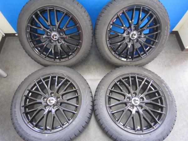 【90ノア】8分山 TOYO WinterTRANPATH TX【205/55R17 91Q】新品アルミ【17インチ 7J +38】90系 RP6 ステップワゴン P15 キックス