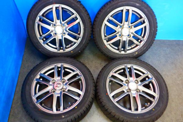 【軽カーに】国産 新品 YOKOHAMA ICEGUARD IG60【165/55R14 72Q】WEDSアルミ【14インチ 4.5J +44】ゼスト ライフ ムーヴ ルークス 等