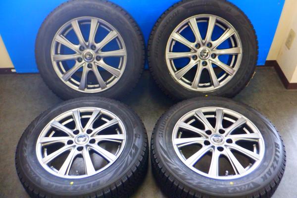 【最終値下】BRIDGESTON BLIZZAK VRX2【205/60R16 92Q】美品アルミ プリウスα 90系ノア 新型ヴォクシー SAI キックス ジェイド 等に