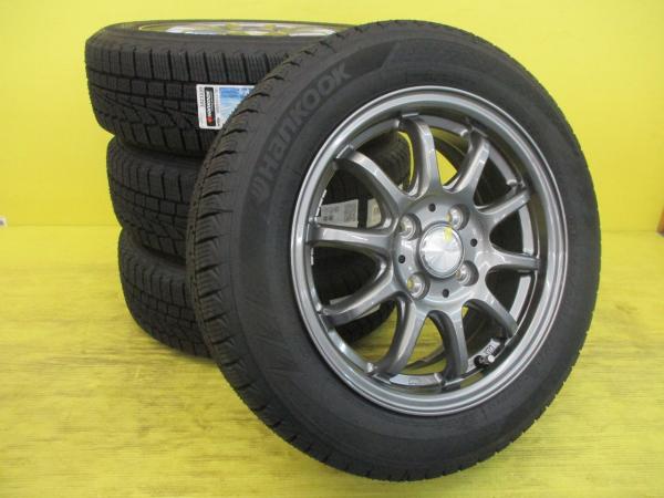 ◆タンクルーミーに◆2025年製新品スタッドレス付◆クレール + ハンコックウィンターアイセプトiZ2A 165/65R14インチ◆パッソ等も 4本 足利