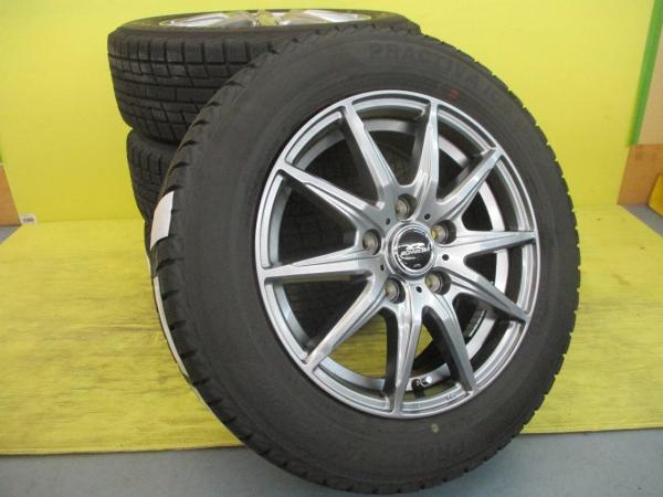 ◆フリード フリード+◆2023年製中古スタッドレス付きアルミセット◆SCHNEDER+プラクティバBP02 185/65R15◆GB5 GB6 GB7◆4本セット 足利｜タイヤショップトレッド