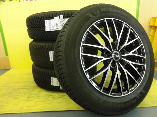 ◆30系アルファード◆未使用オールシーズンタイヤ+新品ホイール◆ミシュラン クロスクライメイト3 225/60R17+VENES 17インチ◆4本Set 足利