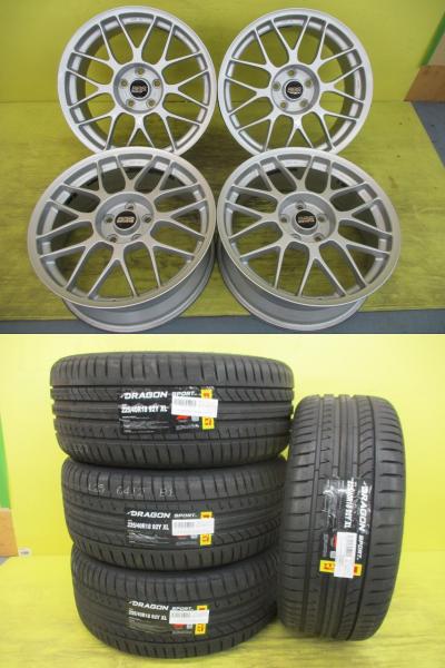 ◆BBS RC335◆2023年製未使用夏タイヤ付◆ピレリ P-ZERO 225/40R18インチ◆オーリスクラウンマーク2スカイラインステージア等 4本 足利