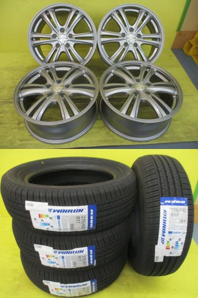 ◆2024年製新品夏タイヤ付◆ストレンジャー + ウィンラン R380 215/60R17インチ◆アルファード ヴェルファイア カローラクロス エルグランド デュアリス プレサージュ MPV ルノーアルカナ等 4本セット 足利 215/60-17 215/60/17 215-60-17 ANH20W ZVG15 E51 J10 TU31